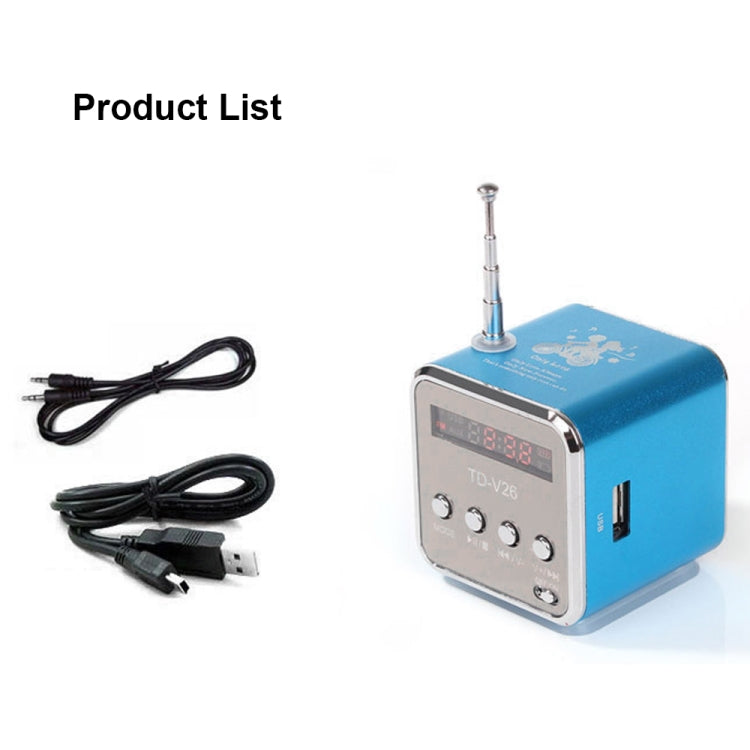 Colunas Portáteis com Rádio FM Mini Multi-funções, Colunas USB para Notebook, Suporte para TV, Telemóvel, Cartão SD/TF, Leitor de Música Mp3