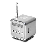 Colunas Portáteis com Rádio FM Mini Multi-funções, Colunas USB para Notebook, Suporte para TV, Telemóvel, Cartão SD/TF, Leitor de Música Mp3