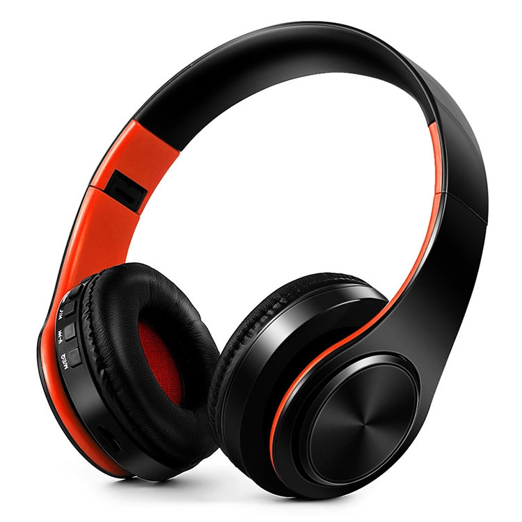 Tourya B7 Auricular Bluetooth Sem Fios Dobrável Ajustável com Microfone, B7 (Preto e Vermelho), B7 (Preto e Azul)
