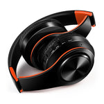 Tourya B7 Auricular Bluetooth Sem Fios Dobrável Ajustável com Microfone, B7 (Preto e Vermelho), B7 (Preto e Azul)