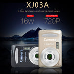 Câmara Digital Mini LSR 2,4 polegadas 16MP 720P para Crianças Brinquedo Multifuncional de Aniversário com Desenho Animado Fofo
