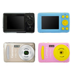 Câmara Digital Mini LSR 2,4 polegadas 16MP 720P para Crianças Brinquedo Multifuncional de Aniversário com Desenho Animado Fofo
