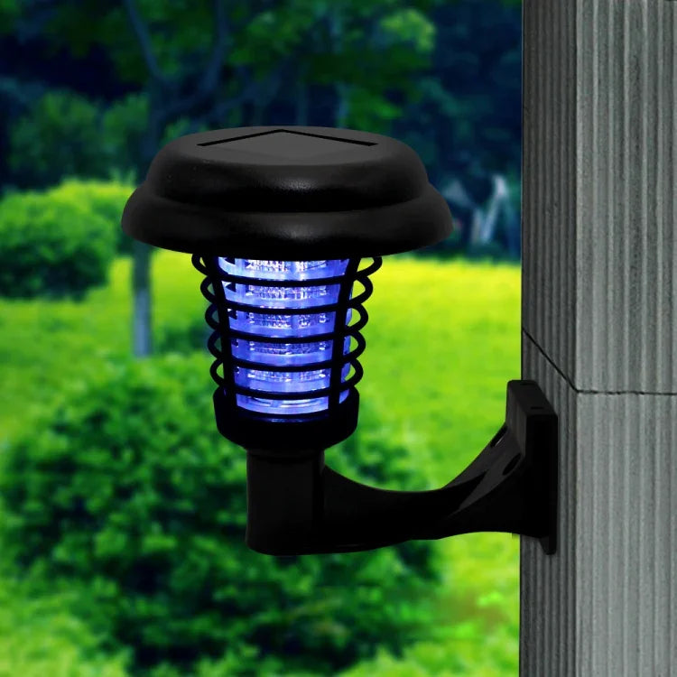 Lâmpada UV LED Solar Repelente de Mosquitos Mata Insetos para Jardim Exterior, Relvado e Paisagem