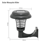 Lâmpada UV LED Solar Repelente de Mosquitos Mata Insetos para Jardim Exterior, Relvado e Paisagem