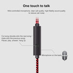 Auscultadores com Fio 3,5mm Jack Crack Super Bass com Microfone para Telemóvel Samsung Xiaomi MP3 4