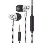 Auscultadores com Fio 3,5mm Jack Crack Super Bass com Microfone para Telemóvel Samsung Xiaomi MP3 4