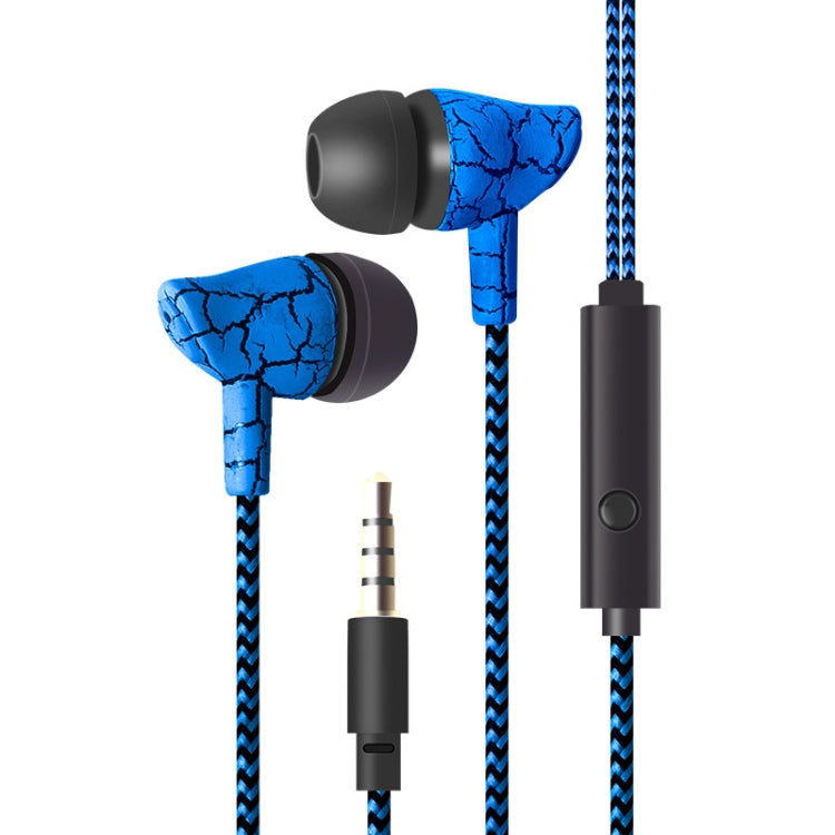 Auscultadores com Fio 3,5mm Jack Crack Super Bass com Microfone para Telemóvel Samsung Xiaomi MP3 4
