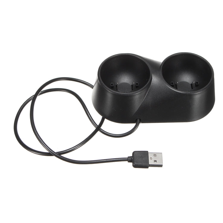 Carregador de Comando VR Estação de Carregamento com Doca Dupla USB para PS4 PSVR Move