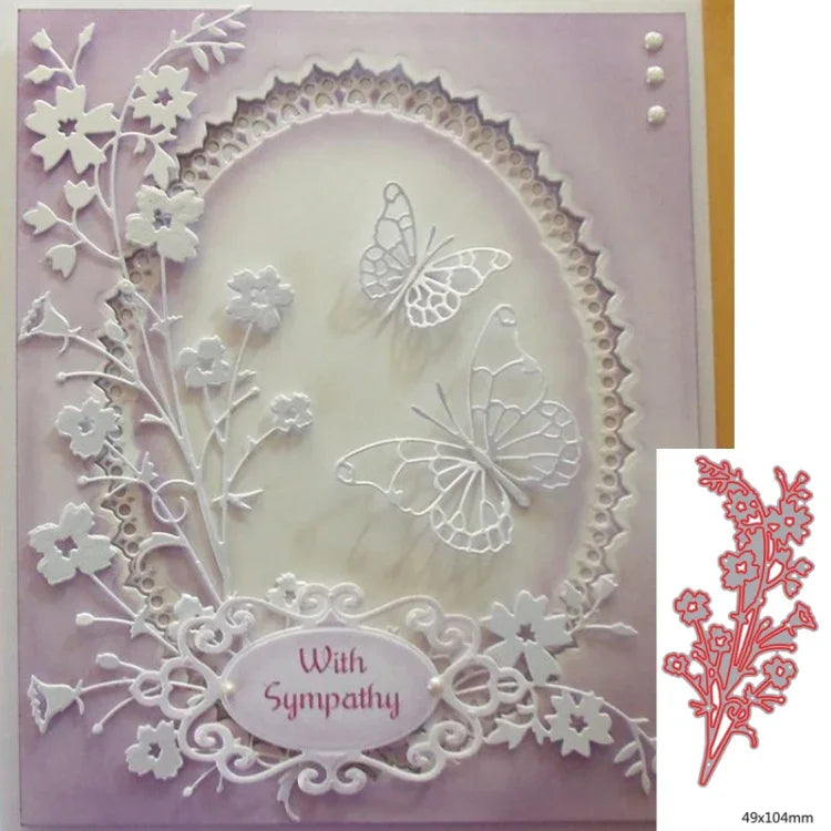 Molde de Corte para Decoração Pequena de Flor DIY para Livro, Álbum, Cartão de Saudação, Forma Pequena de Flor