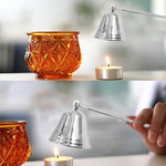 Máscara de Vela Cromada Prateada Brilhante, Apagador de Vela, Vela Aromática, Acessórios para Vela, Máscara para Vela