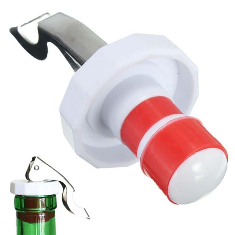 5 Gadgets de Cozinha em Aço Inoxidável com Silicone, Tampão para Vinho e Abridor de Cerveja, Tampão e Abridor para Vinho