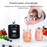 Multifunctional Juicer Rotatory Extractor Cup Portable USB Charge Juicer Blender with 6 Blades, Black, Pink, Blue