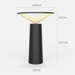 Candeeiro de cabeceira simples e quente para quarto, casa, hotel ou estudo, preto, branco