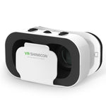 Óculos VR Shinecon 5ª Geração Óculos de Realidade Virtual 3D Leves e Portáteis Caixa para Telemóvel de 4,7 a 6,0 polegadas
