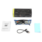 Óculos 3D Ativos com Obturador DLP Universais 96-144Hz para Projetores de Cinema em Casa XGIMI Optoma Acer Viewsonic 3D TV