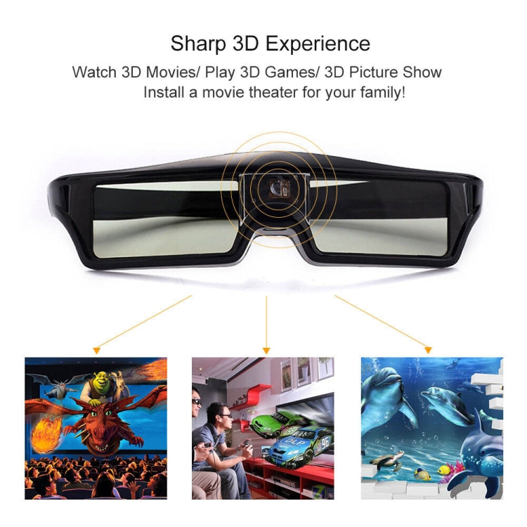 Óculos Ativos 3D DLP-Link para Projetores BenQ Z4/H1/G1/P1 LG, NUTS, Acer, Optoma DLP-LINK, projetores