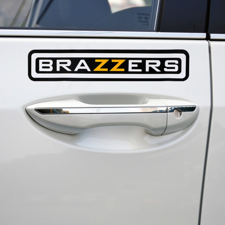 10 PCS  BRAZZERS Car Sticker Auto Decals foe Car Styling, Size: 4.9x22.5cm, BRAZZERS