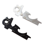 Multiferramentas 8 em 1 EDC Chaveiro em Aço Inoxidável Equipamento de Sobrevivência para Exterior, 8 em 1 (Preto), 8 em 1 (Prateado)