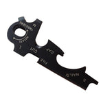 Multiferramentas 8 em 1 EDC Chaveiro em Aço Inoxidável Equipamento de Sobrevivência para Exterior, 8 em 1 (Preto), 8 em 1 (Prateado)