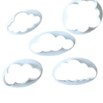 10 PCS Molde para Bolos em Forma de Nuvem, Molde de Corte para Decoração de Fondant, Forma de Nuvem