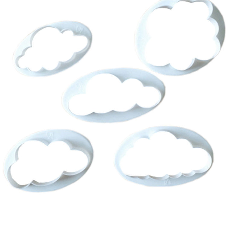 10 PCS Molde para Bolos em Forma de Nuvem, Molde de Corte para Decoração de Fondant, Forma de Nuvem