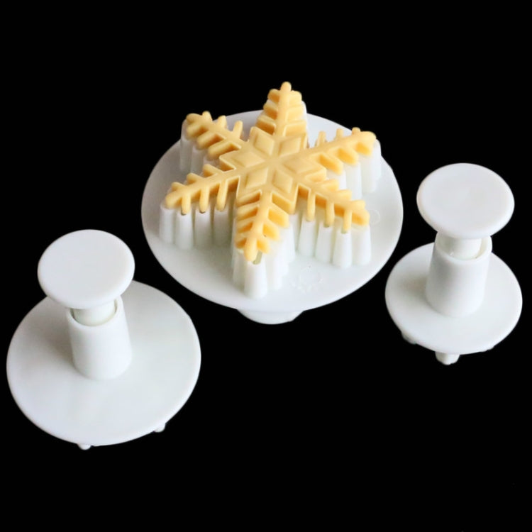 6 PCS Conjunto de Moldes de Primavera para Floco de Neve Fino para Ferramentas de Bolos com Fondant, Forma de Floco de Neve Fino