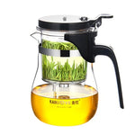 Conjunto Elegante KAMJOVE de Chá em Vidro Resistente ao Calor com Bule de Bolhas para Escritório, K-200 400ML, K-201 500ML, K-202 750ML, K-203 600ML, K-204 600ML, K-205 900ML