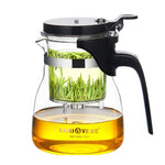 Conjunto Elegante KAMJOVE de Chá em Vidro Resistente ao Calor com Bule de Bolhas para Escritório, K-200 400ML, K-201 500ML, K-202 750ML, K-203 600ML, K-204 600ML, K-205 900ML