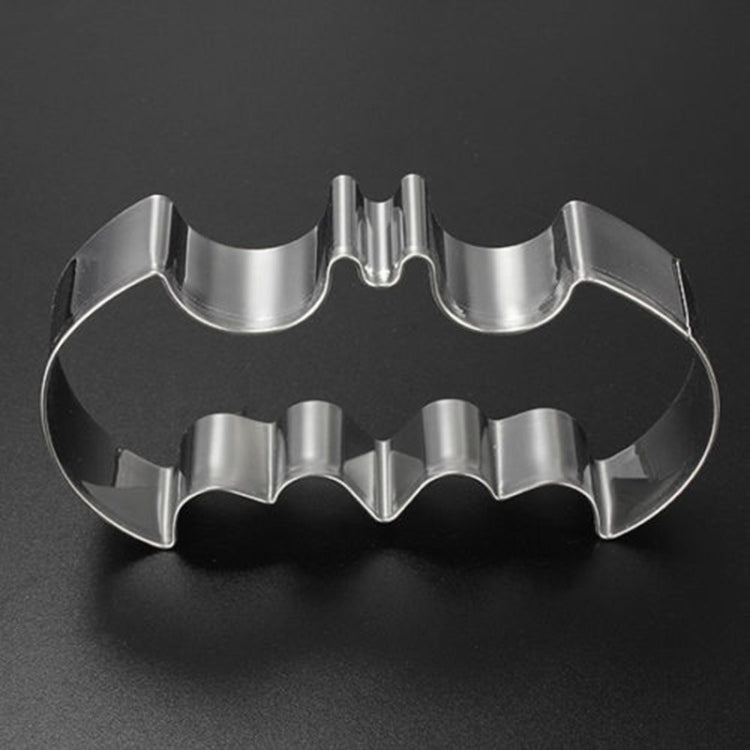 2 PCS Cortadores de Bolachas em Aço Inoxidável com Molde de Morcego, Molde de Corte para Halloween, Ferramenta DIY