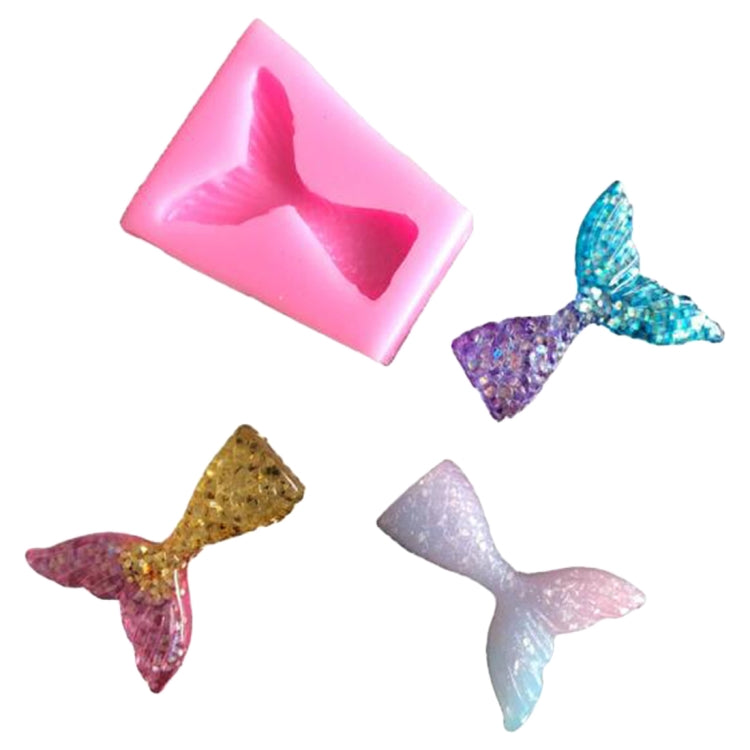 10 Peças Molde de Silicone para Fondant Cauda de Sereia, Ferramentas de Cozedura para Decoração de Bolos de Chocolate, Forma de Cauda de Peixe