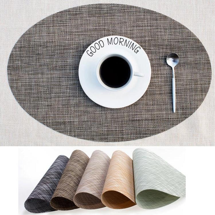 Tapete Oval de PVC para Mesa de Jantar Isolante Térmico Antiderrapante para Pratos, Tigelas e Talheres