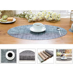 Tapete Oval de PVC para Mesa de Jantar Isolante Térmico Antiderrapante para Pratos, Tigelas e Talheres