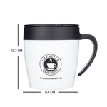 Caneca de Café com Alça Copos Térmicos de Aço Inoxidável Garrafa Térmica Vácuo Garrafa de Água Copo Térmico Portátil para Negócios