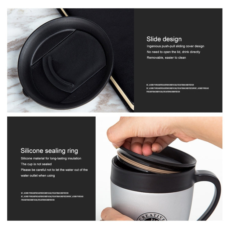 Caneca de Café com Alça Copos Térmicos de Aço Inoxidável Garrafa Térmica Vácuo Garrafa de Água Copo Térmico Portátil para Negócios