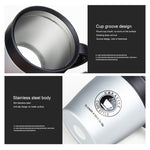 Caneca de Café com Alça Copos Térmicos de Aço Inoxidável Garrafa Térmica Vácuo Garrafa de Água Copo Térmico Portátil para Negócios
