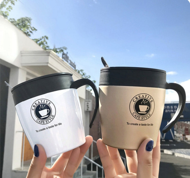 Caneca de Café com Alça Copos Térmicos de Aço Inoxidável Garrafa Térmica Vácuo Garrafa de Água Copo Térmico Portátil para Negócios