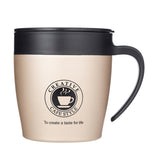 Caneca de Café com Alça Copos Térmicos de Aço Inoxidável Garrafa Térmica Vácuo Garrafa de Água Copo Térmico Portátil para Negócios