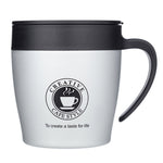 Caneca de Café com Alça Copos Térmicos de Aço Inoxidável Garrafa Térmica Vácuo Garrafa de Água Copo Térmico Portátil para Negócios
