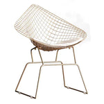 Cadeira de Jantar Criativa Nórdica Moderna Minimalista Casual com Design Oco em Arame