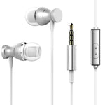 Auscultadores Desportivos 3,5mm Jack Resistentes ao Suor Estéreo com Bass Forte e Microfone para iPhone Samsung