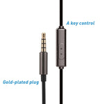 Auscultadores Desportivos 3,5mm Jack Resistentes ao Suor Estéreo com Bass Forte e Microfone para iPhone Samsung