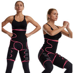 Cinta de Quadril 3 em 1 Cinta Modeladora para Exercício de Musculação Ajustável de Peça Única, S/M, L/XL