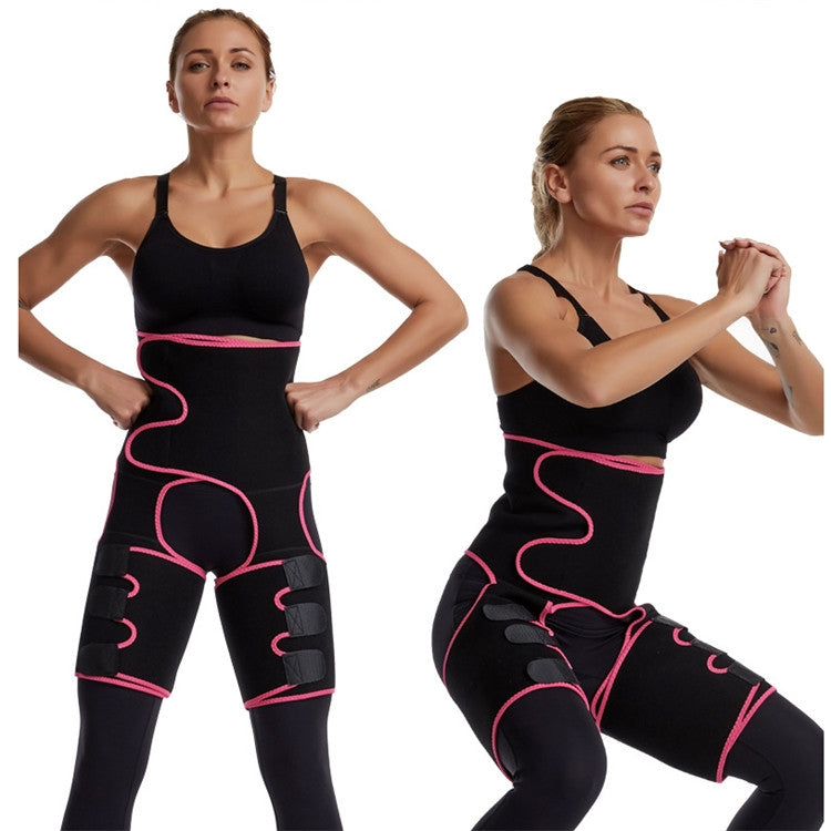 Cinta de Quadril 3 em 1 Cinta Modeladora para Exercício de Musculação Ajustável de Peça Única, S/M, L/XL