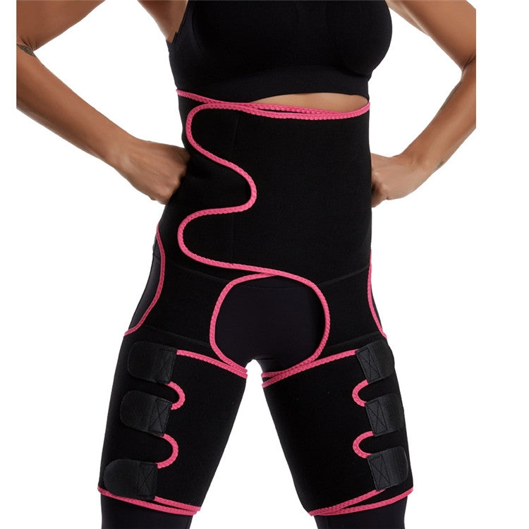 Cinta de Quadril 3 em 1 Cinta Modeladora para Exercício de Musculação Ajustável de Peça Única, S/M, L/XL