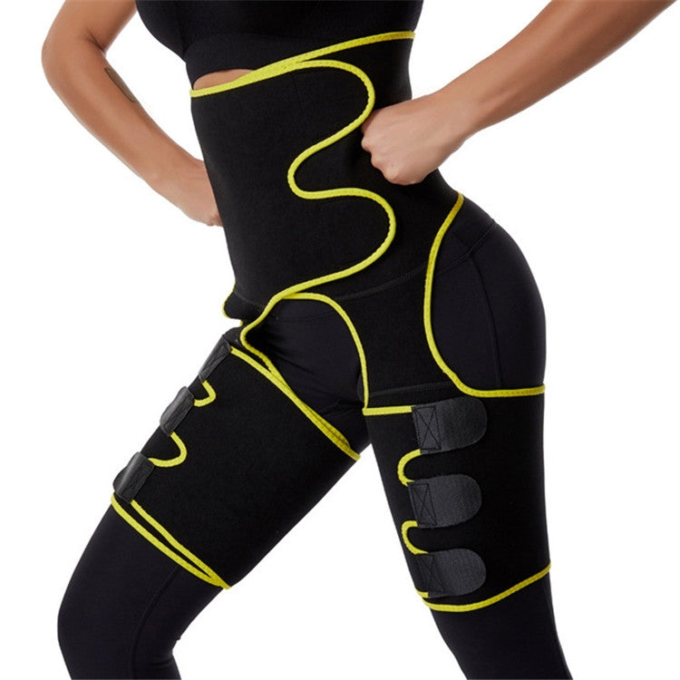 Cinta de Quadril 3 em 1 Cinta Modeladora para Exercício de Musculação Ajustável de Peça Única, S/M, L/XL