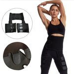 Cinta de Quadril 3 em 1 Cinta Modeladora para Exercício de Musculação Ajustável de Peça Única, S/M, L/XL