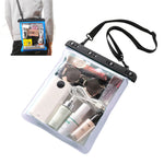 Bolsa Impermeável Transparente de Ombro Único Multifuncional para Telefone Móvel e Objetos Pequenos, para Uso ao Ar Livre