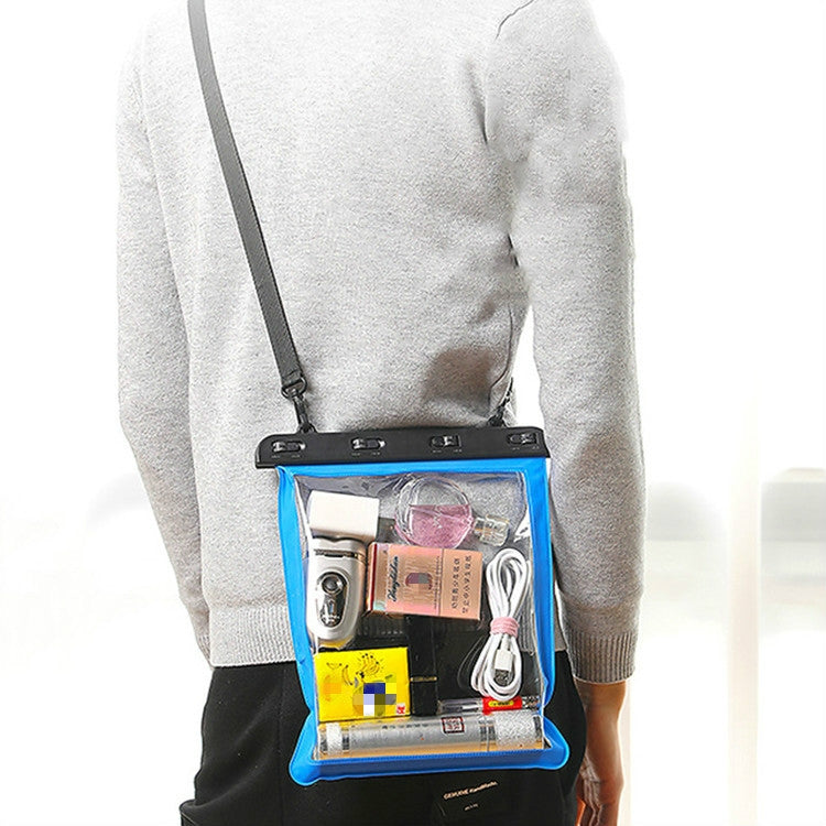 Bolsa Impermeável Transparente de Ombro Único Multifuncional para Telefone Móvel e Objetos Pequenos, para Uso ao Ar Livre