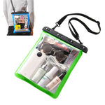 Bolsa Impermeável Transparente de Ombro Único Multifuncional para Telefone Móvel e Objetos Pequenos, para Uso ao Ar Livre