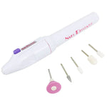 Kit de Broca Elétrica para Unhas, Dicas para Manicure e Pedicure, Forma de Caneta, Broca para Unhas, Buffers, Ferramenta de Pedicure com 5 Pontas